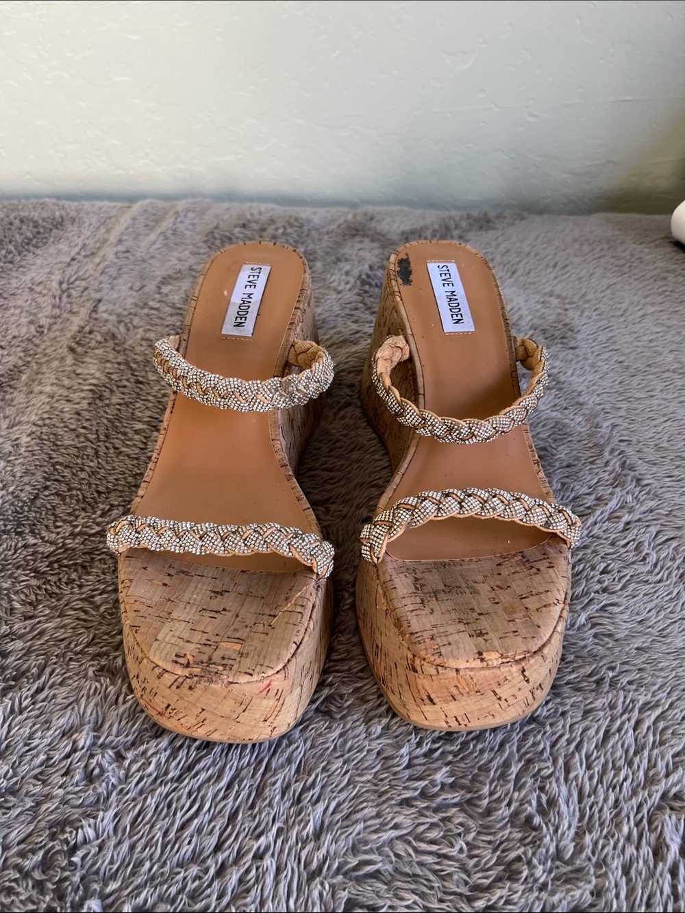 Steve Madden Danya Rhinestone Wedges